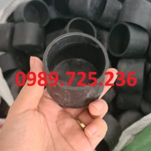 đầu bịt ống thép hộp phi 38mm, nút bịt cao su bịt nhựa